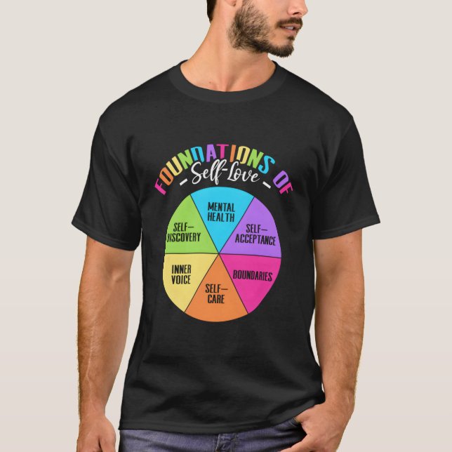 T-shirt Fondations De L'Acceptation De L'Amour Propre Déco (Devant)