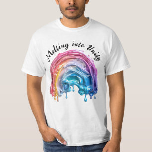 T-shirt Fondre dans l'Unité, un amour, beaucoup de couleur