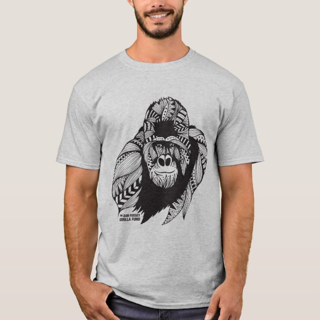 T-shirt Fonds de gorille de Dian Fossey de la chemise des (Devant)