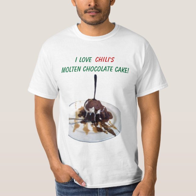 T-shirt fondu de gâteau du chocolat du piment (Devant)