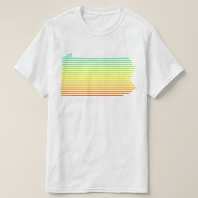 T-shirt fondu de refroidissement de pennsylvanie (Design devant)