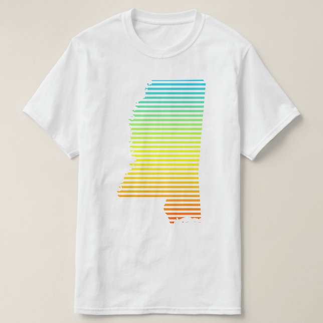 T-shirt fondu de refroidissement du mississippi (Design devant)