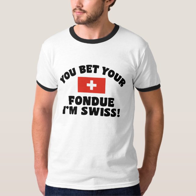T-shirt Fondue suisse drôle (Devant)