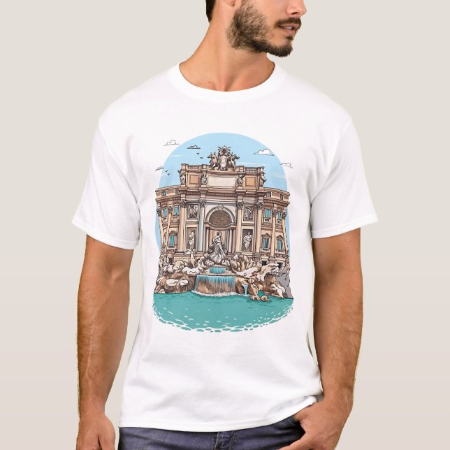 T-shirt Fontaine de Trevi (Devant)