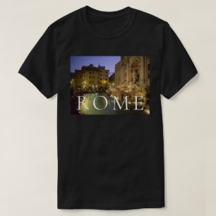 T-shirt Fontaine de Trevi la nuit   Rome, Lazio, Italie