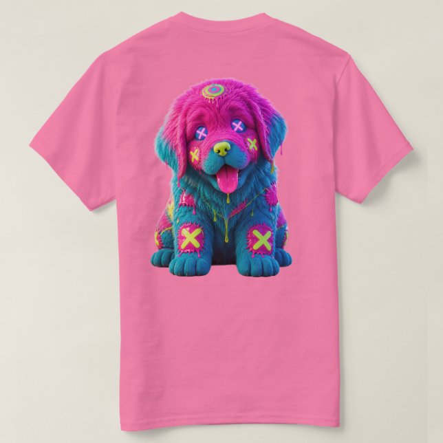 T-shirt Fonte de Nouveau-Néon (Design dos)