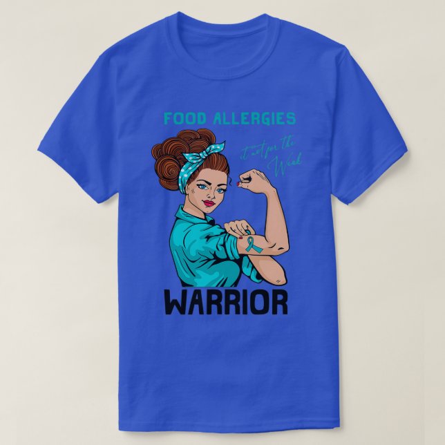 T-shirt FOOD ALLERGIES Warrior Its Not For The Weak  (Design devant)