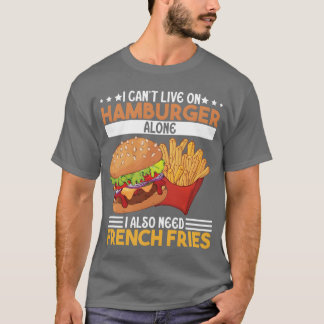 T-shirt Food Lifestyle Meaty Burger Food Lovers Gifts Idea