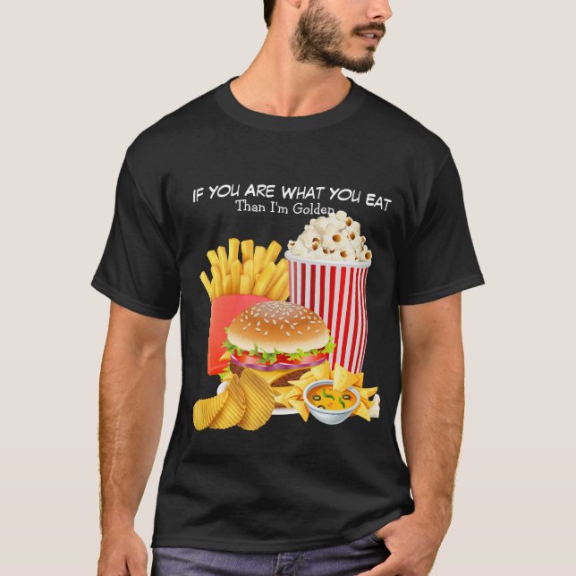 T-shirt Foodie rapide de la chemise homme Alors je suis do (Devant)