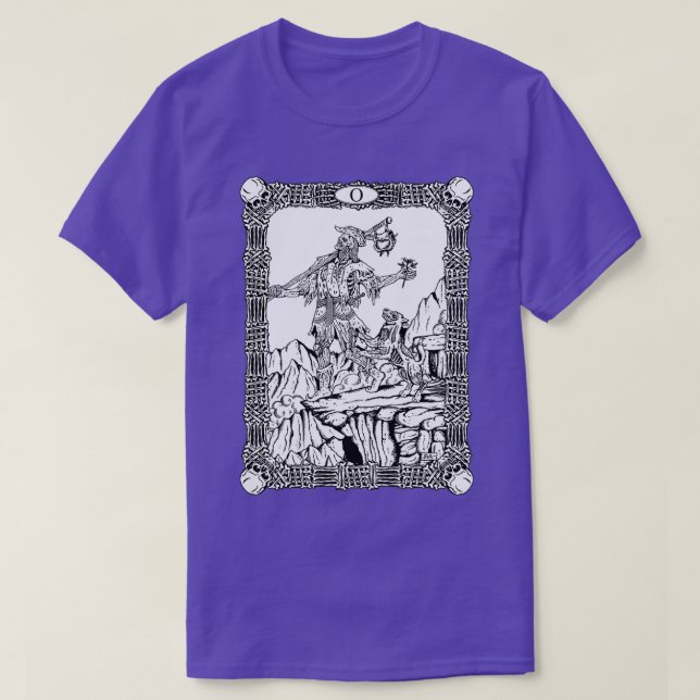 T-shirt Fool de Tarot Zombie (Design devant)