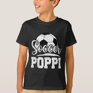 T-shirt Foot Poppi Joueur de Foot Jour de Match Fête des P