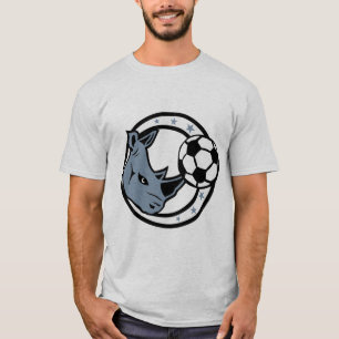 T-shirt foot rinocerose rino football soccer logo sport