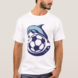 T-shirt foot soccer dauphin logo 3 etoile dolphin club