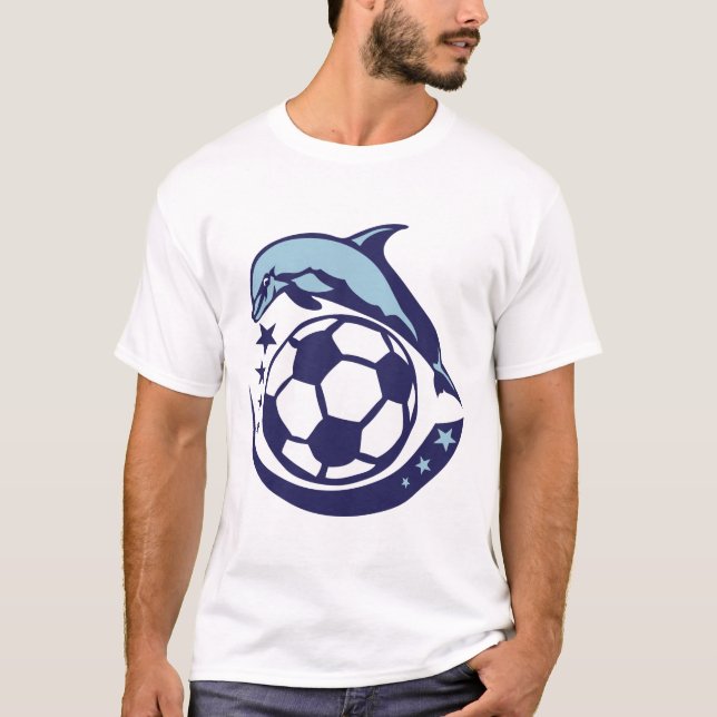 T-shirt foot soccer dauphin logo 3 etoile dolphin club (Devant)