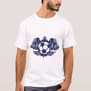 T-shirt foot soccer sanglier logo club ballon boar profil