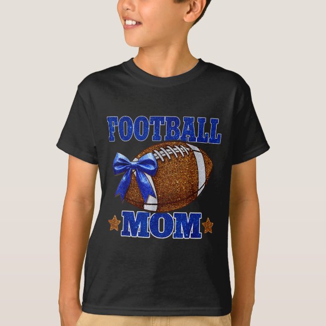 T-shirt Footbal Mom Football Mama Game Day Football Season (Devant)