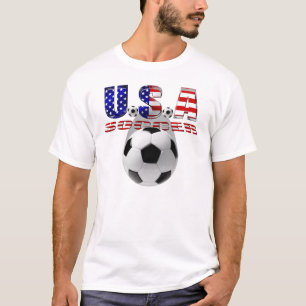 T-shirt Football 2014 de cadeau de drapeau des USA du