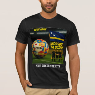 T-shirt Football 2026 Curazao Nom personnalisé pays  T
