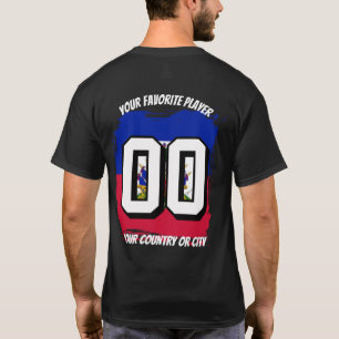 T-shirt Football 2026 Haïti Nom personnalisé pays