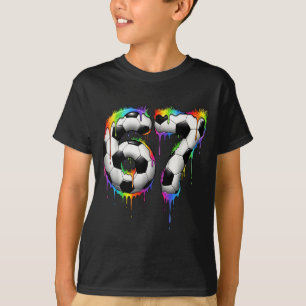 T-shirt Football 67 Six Seven Drôle Gen Alpha Meme Arc-en-