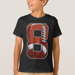 T-shirt Football 8e anniversaire garçon Huit 8 ans