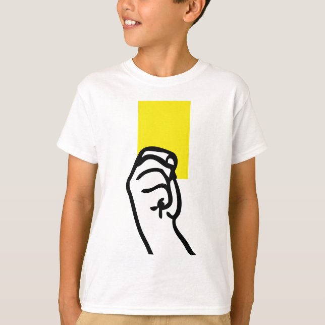 T-shirt Football à carte jaune (Devant)