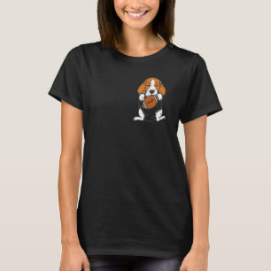 T-shirt Football Américain Beagle Pocket Dog Sports Hommes
