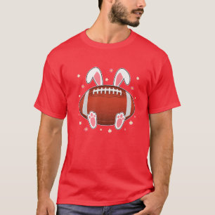 T-shirt Football américain Bunny Ears Easter American Foot