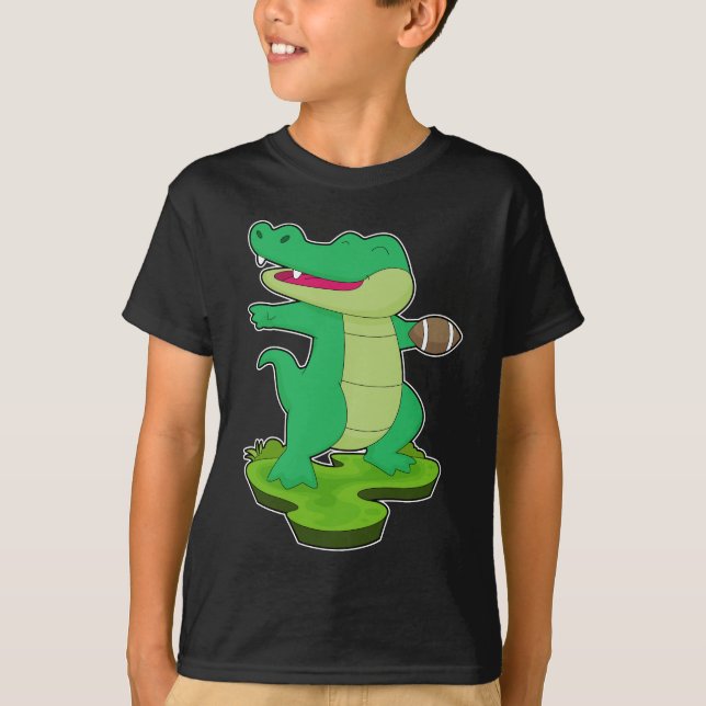 T-shirt Football américain crocodile (Devant)