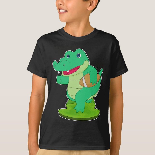 T-shirt Football américain crocodile (Devant)