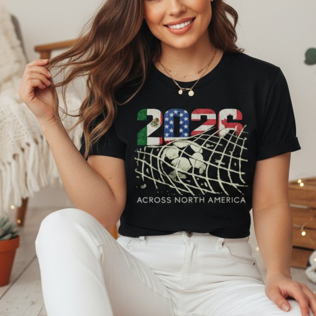 T-shirt Football américain de 2026 en Amérique du Nord (2026 North America Soccer Shirt | Mexico USA Canada Football Fan Tournament Tee)