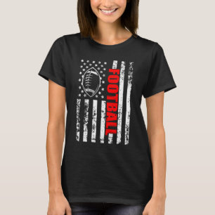 T-shirt Football américain du drapeau