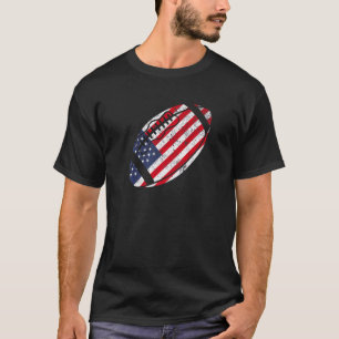 T-shirt Football américain fière patriotique 4 juillet Amé