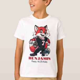 T-shirt Football américain Fox   Garçons 7e anniversaire B