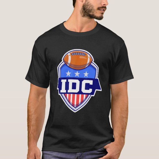 T-shirt Football américain IDC Je m'en fiche (Devant)