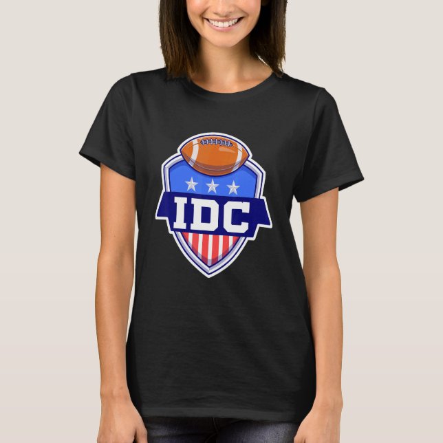 T-shirt Football américain IDC Je m'en fiche (Devant)