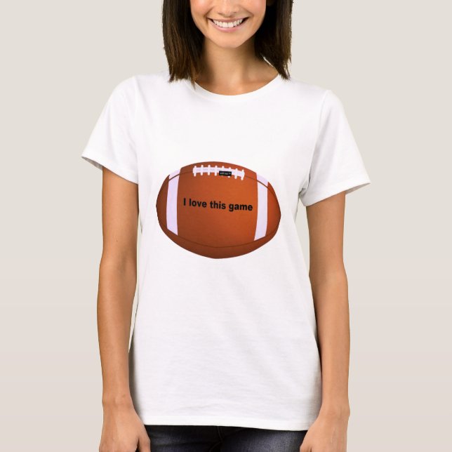 T-shirt Football Américain : J'Aime Ce Jeu (Devant)
