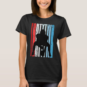 T-shirt Football américain masculin 42e anniversaire Quart