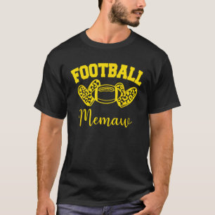 T-shirt Football Américain Memaw Famille de Football Corre