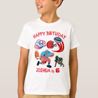 T-shirt Football américain personnalisé fête d'anniversair