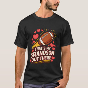 T-shirt Football Américain Petit-Fils Grand Parent Fier Su