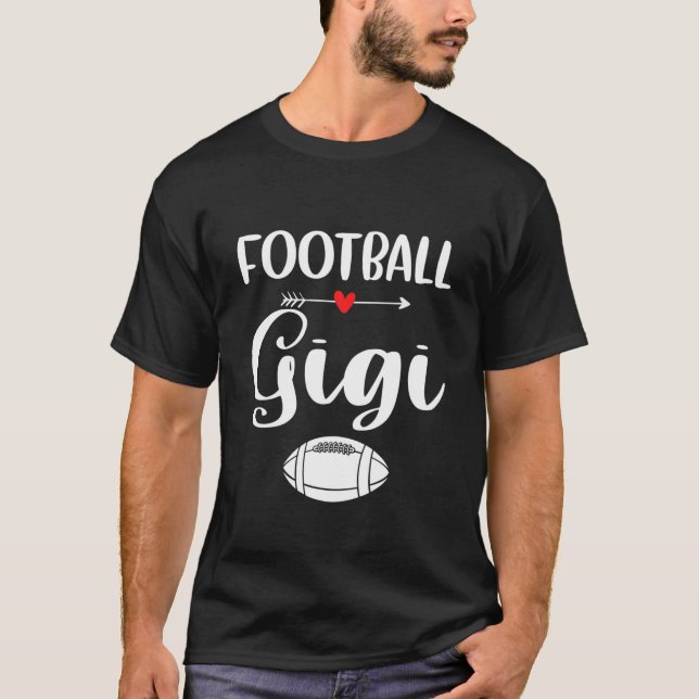 T-shirt Football Américain Rétro Gigi Funny Sports Footbal (Devant)