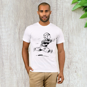 T-shirt Football américain vintage de petit garçon courant