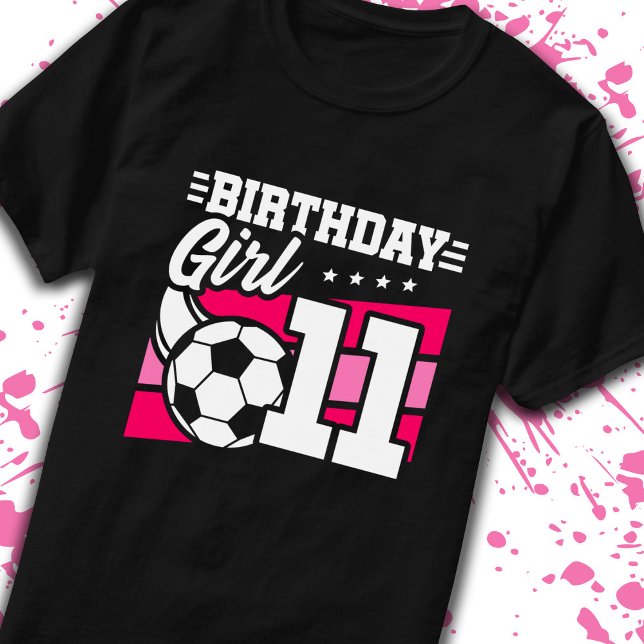 T-shirt Football Anniversaire 11 ans Fille 11e anniversair (Créateur téléchargé)