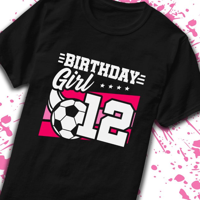 T-shirt Football Anniversaire 12 ans Fille 12ème Anniversa (Créateur téléchargé)