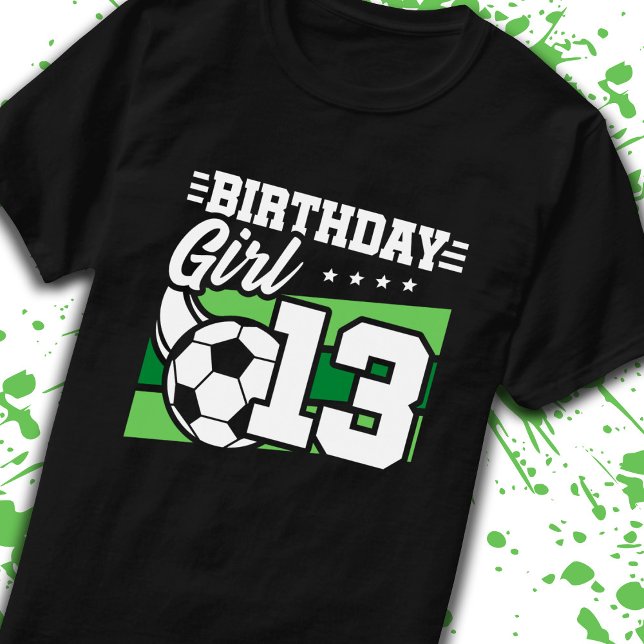 T-shirt Football Anniversaire 13 ans Fille 13e anniversair (Créateur téléchargé)