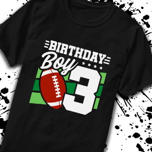 T-shirt Football Anniversaire 3 ans Garçon 3ème anniversai