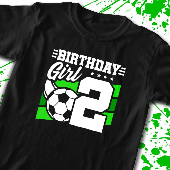 T-shirt Football Anniversaire - Fille de 2 ans - 2ème Anni (Créateur téléchargé)