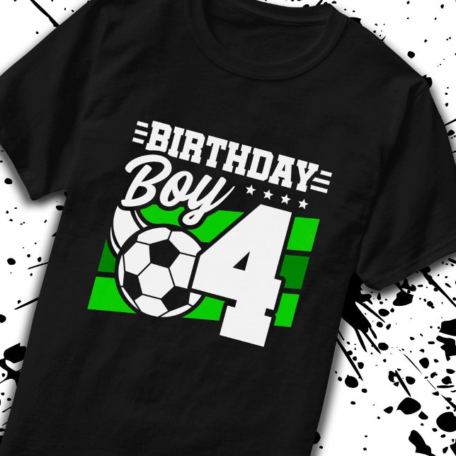 T-shirt Football Anniversaire - Garçon de 4 ans - 4ème ann (Créateur téléchargé)