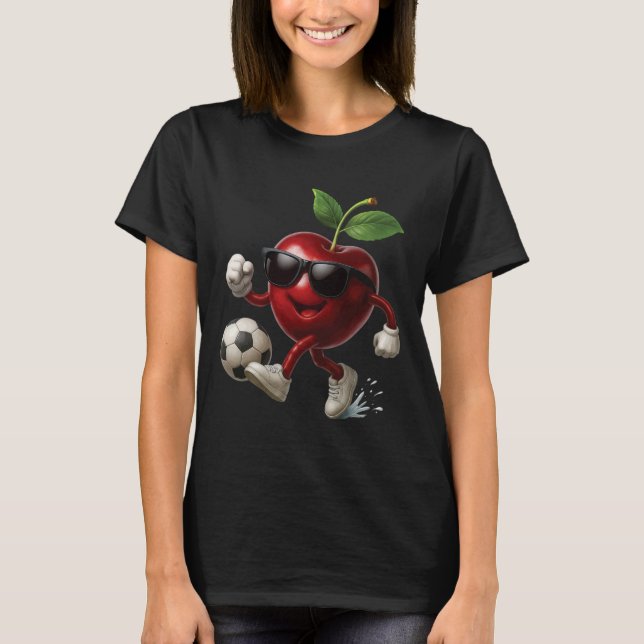 T-shirt Football aux cerises  (Devant)
